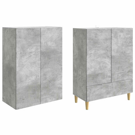 Skab Sæt 2 pcs 66 x 34,5 x 95 cm Konstrueret træ