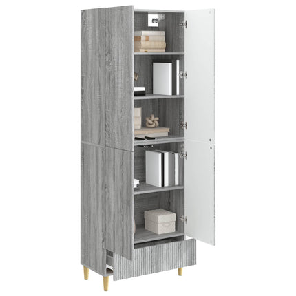 Skab Sæt 2 pcs 66 x 34,5 x 95 cm Konstrueret træ