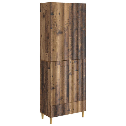 Skab Sæt 2 pcs 66 x 34,5 x 95 cm Konstrueret træ