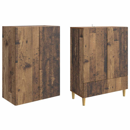 Skab Sæt 2 pcs 66 x 34,5 x 95 cm Konstrueret træ