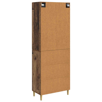 Skab Sæt 2 pcs 66 x 34,5 x 95 cm Konstrueret træ