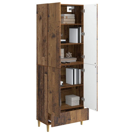 Skab Sæt 2 pcs 66 x 34,5 x 95 cm Konstrueret træ