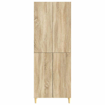 Skab Sæt 2 pcs 66 x 34,5 x 90 cm Konstrueret træ