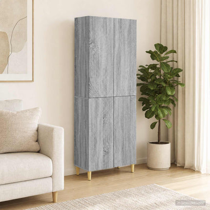 Skab Sæt 2 pcs 66 x 34,5 x 90 cm Konstrueret træ