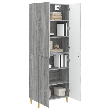 Skab Sæt 2 pcs 66 x 34,5 x 90 cm Konstrueret træ
