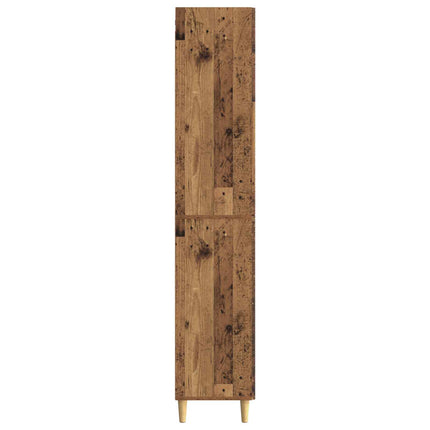 Skab Sæt 2 pcs Gammelt træ 66 x 34,5 x 90 cm Konstrueret træ