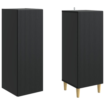 Skab Sæt 2 pcs 33 x 34,5 x 90 cm Konstrueret træ