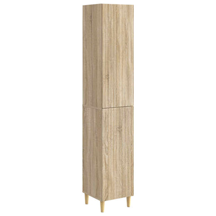 Skab Sæt 2 pcs 33 x 34,5 x 90 cm Konstrueret træ