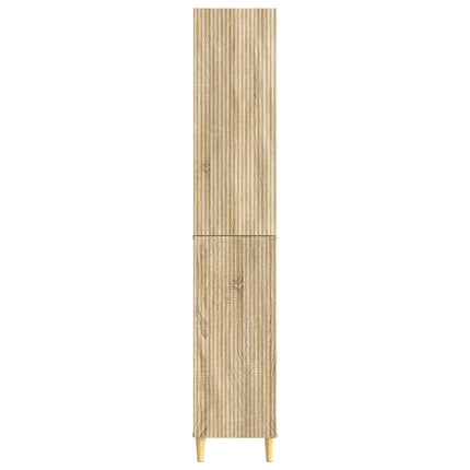 Skab Sæt 2 pcs 33 x 34,5 x 90 cm Konstrueret træ