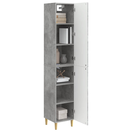Skab Sæt 2 pcs 33 x 34,5 x 90 cm Konstrueret træ