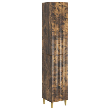 Skab Sæt 2 pcs 33 x 34,5 x 90 cm Konstrueret træ