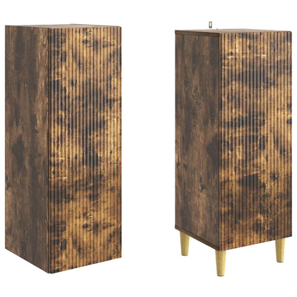 Skab Sæt 2 pcs 33 x 34,5 x 90 cm Konstrueret træ