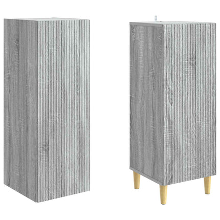 Skab Sæt 2 pcs 33 x 34,5 x 90 cm Konstrueret træ