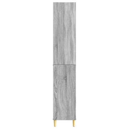 Skab Sæt 2 pcs 33 x 34,5 x 90 cm Konstrueret træ