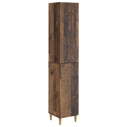 Skab Sæt 2 pcs Gammelt træ 33 x 34,5 x 90 cm Konstrueret træ