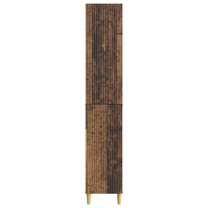 Skab Sæt 2 pcs Gammelt træ 33 x 34,5 x 90 cm Konstrueret træ