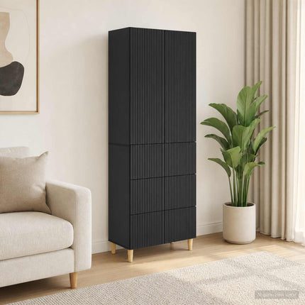 Skab Sæt 2 pcs 66 x 34,5 x 90 cm Konstrueret træ