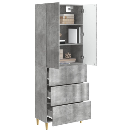 Skab Sæt 2 pcs 66 x 34,5 x 90 cm Konstrueret træ
