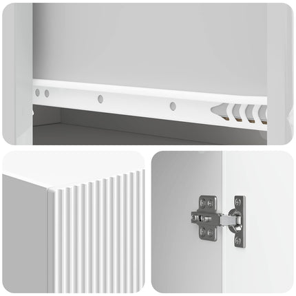 Skab Sæt 2 pcs 66 x 34,5 x 90 cm Konstrueret træ