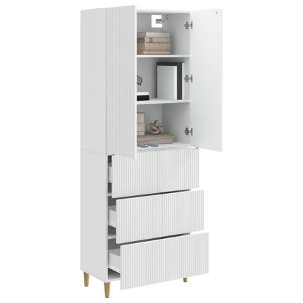 Skab Sæt 2 pcs 66 x 34,5 x 90 cm Konstrueret træ