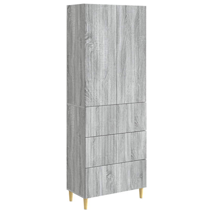Skab Sæt 2 pcs 66 x 34,5 x 90 cm Konstrueret træ