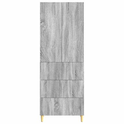 Skab Sæt 2 pcs 66 x 34,5 x 90 cm Konstrueret træ