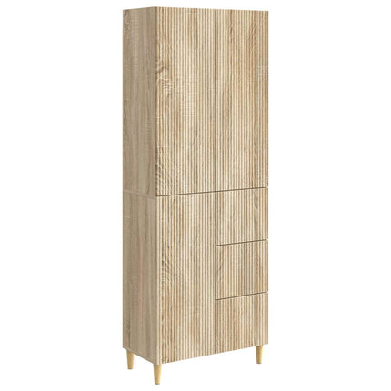 Skab Sæt 2 pcs 66 x 34,5 x 90 cm Konstrueret træ