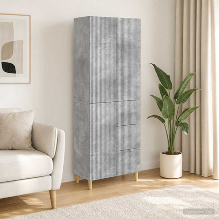 Skab Sæt 2 pcs 66 x 34,5 x 90 cm Konstrueret træ