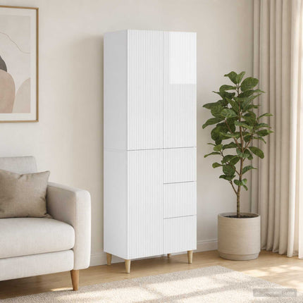 Skab Sæt 2 pcs 66 x 34,5 x 90 cm Konstrueret træ