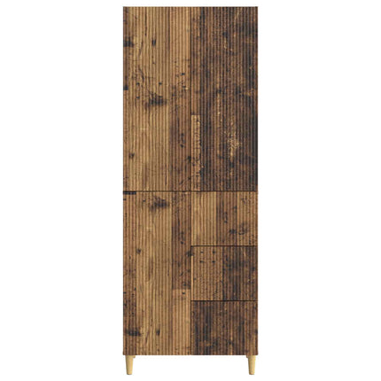 Skab Sæt 2 pcs 66 x 34,5 x 90 cm Konstrueret træ