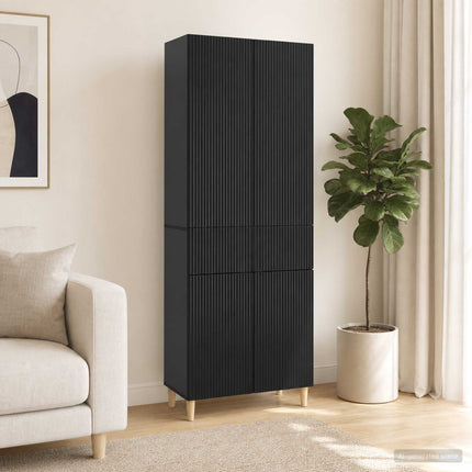 Skab Sæt 2 pcs 66 x 34,5 x 90 cm Konstrueret træ