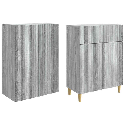 Skab Sæt 2 pcs 66 x 34,5 x 90 cm Konstrueret træ