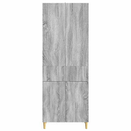 Skab Sæt 2 pcs 66 x 34,5 x 90 cm Konstrueret træ
