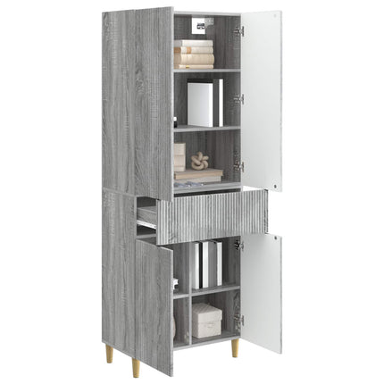 Skab Sæt 2 pcs 66 x 34,5 x 90 cm Konstrueret træ
