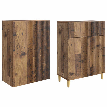 Skab Sæt 2 pcs 66 x 34,5 x 90 cm Konstrueret træ