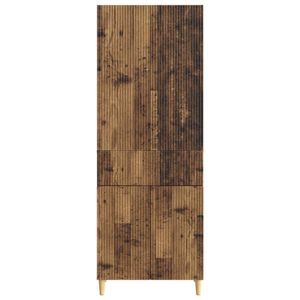 Skab Sæt 2 pcs 66 x 34,5 x 90 cm Konstrueret træ