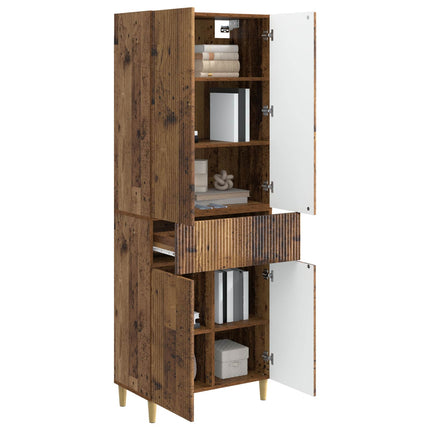 Skab Sæt 2 pcs 66 x 34,5 x 90 cm Konstrueret træ