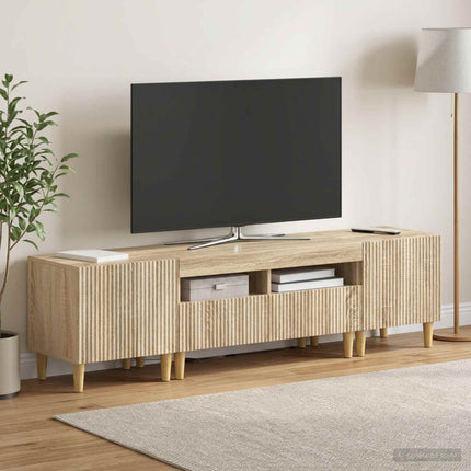 3-delt LED TV Skab ARNHEM 3 stk. Sonoma-eg Konstrueret træ
