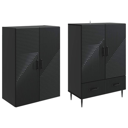 Skab Sæt 2 pcs 66 x 34,5 x 95 cm Konstrueret træ