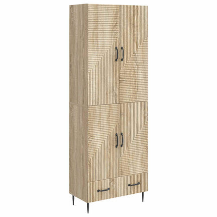Skab Sæt 2 pcs 66 x 34,5 x 95 cm Konstrueret træ