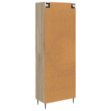 Skab Sæt 2 pcs 66 x 34,5 x 95 cm Konstrueret træ