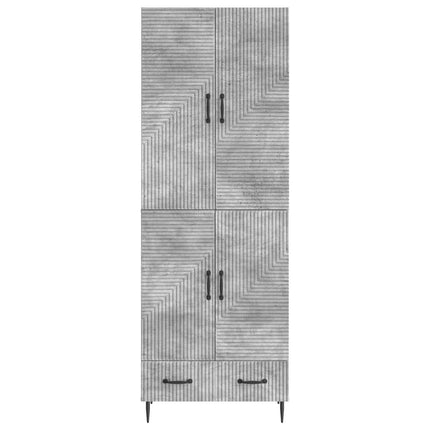 Skab Sæt 2 pcs 66 x 34,5 x 95 cm Konstrueret træ