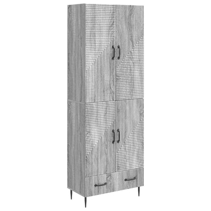 Skab Sæt 2 pcs 66 x 34,5 x 95 cm Konstrueret træ