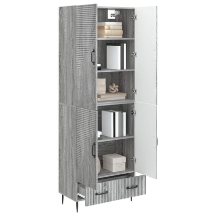 Skab Sæt 2 pcs 66 x 34,5 x 95 cm Konstrueret træ