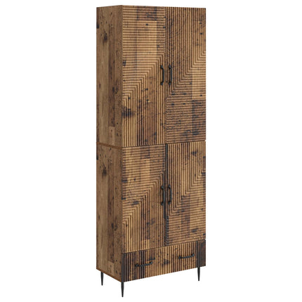 Skab Sæt 2 pcs 66 x 34,5 x 95 cm Konstrueret træ