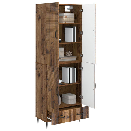 Skab Sæt 2 pcs 66 x 34,5 x 95 cm Konstrueret træ