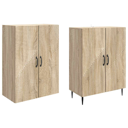 Skab Sæt 2 pcs 66 x 34,5 x 89,5 cm Konstrueret træ