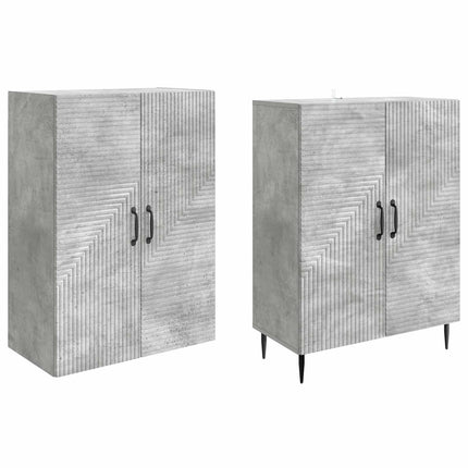 Skab Sæt 2 pcs 66 x 34,5 x 89,5 cm Konstrueret træ