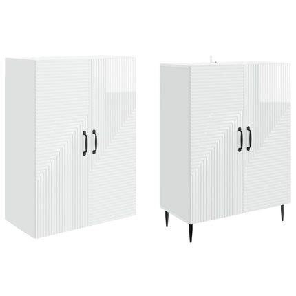 Skab Sæt 2 pcs 66 x 34,5 x 89,5 cm Konstrueret træ