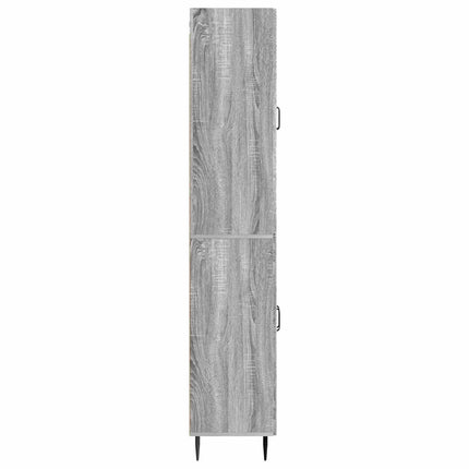Skab Sæt 2 pcs Grå Sonoma 66 x 34,5 x 89,5 cm Konstrueret træ